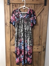 Vintage Anthony Richards MuuMuu 1X Womens Cozy/Floral/Granny
