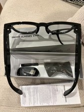 Smart Glasses CY01 Black Frame Bluetooth USB with Box and Accessories Preowned