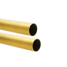 H62 3/16" 5mm OD Brass Tube 0.5mm Wall 300mm Length Tubing 2Pcs