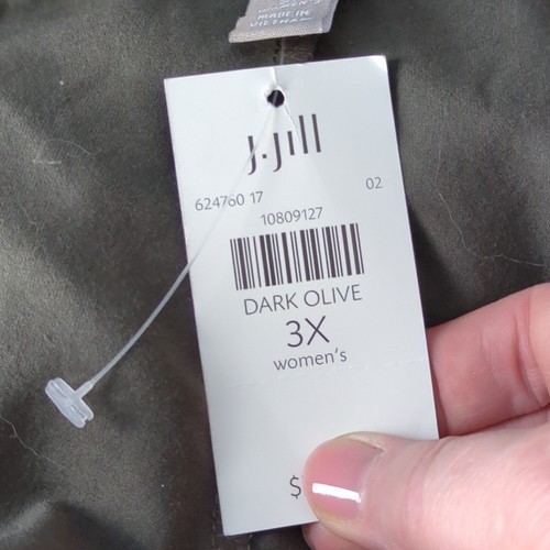 J. Jill Damen Hose 3X dunkeloliv Stretch weites Bein - Bild 7 von 10