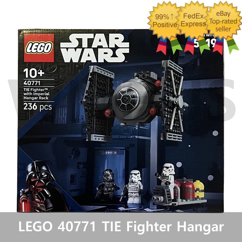 LEGO Star Wars 40771 TIE Fighter Hangar Set 236pcs w/ 3 Minifigures