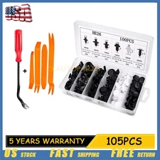 for Nissan 100 PCS Fixing Bumper Fender Liner Push Type Retainer Clips Fastener