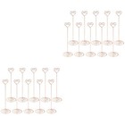 20 PCs 22 cm Liebes Herzform Memo Photo Stand Halter Metallpapier Hinweis Clips