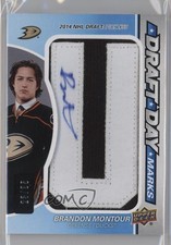 2016 SP Game Used Draft Day Marks Rookies 23/35 Brandon Montour #DDM-BM Auto 0c3