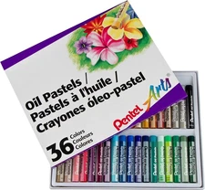 Arts Oil Pastel Set 5/16 X 2-7/16 Inch Assorted Colors Set of 36