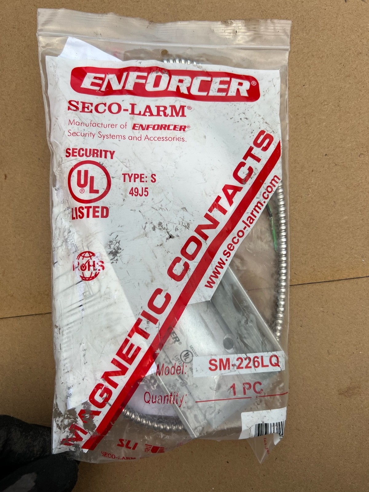 Seco-Larm Enforcer SM-226LQ Overhead Door Closed loop contac