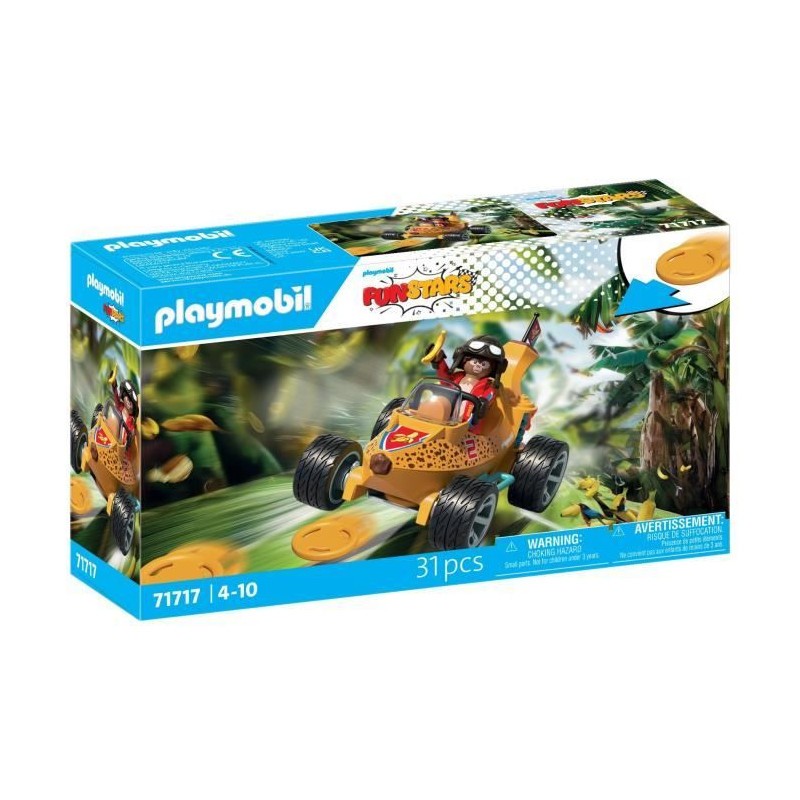 Playmobil 71717 Kart banane petite voiture de course de salon
