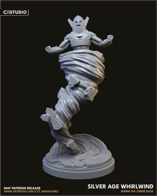 C27 - Silver Age Whirlwind Fan Sculpt (40mm Marvel Crisis Protocol Scale)