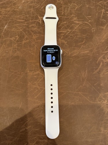Apple Watch Series 8 41mm Silver Aluminum With White Sports Band (GPS+Cellular)