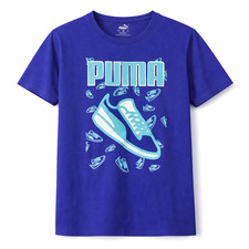 Puma Men's Graphics Sneaker Short Sleeve T-Shirt Lapis Lazuli