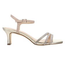 Nina Bettany Metallic Ankle Strap Womens Gold Dress Sandals BETTANY-YS-289
