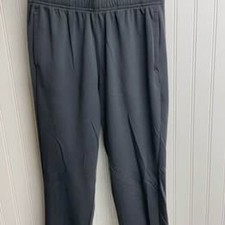 Athletic Works Boys Gray Active Jogger Pants XL 14-16 Mesh Lined Drawstring