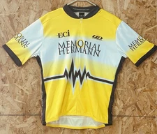 Memorial Hermann Cancer Centers Cycling Jersey Louis Garneau Men's XL Yellow