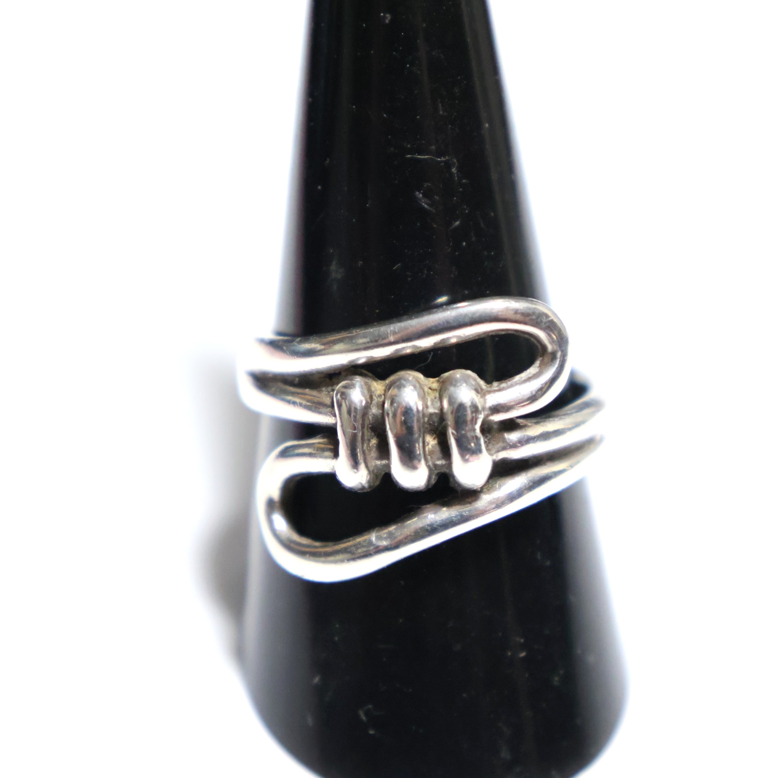 PRETTY Solid Sterling Silver 925 Abstract Knot De… - image 10