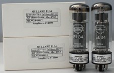 Mullard EL34 Black Long Plate Made in Great Britain Amplitrex Tested 1 MP