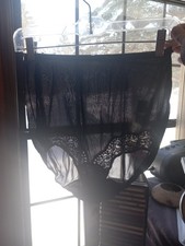 Vintage Black Pin Up Panties Panty 100 Nylon Gusset Vassarette 11-15 Pillowtab