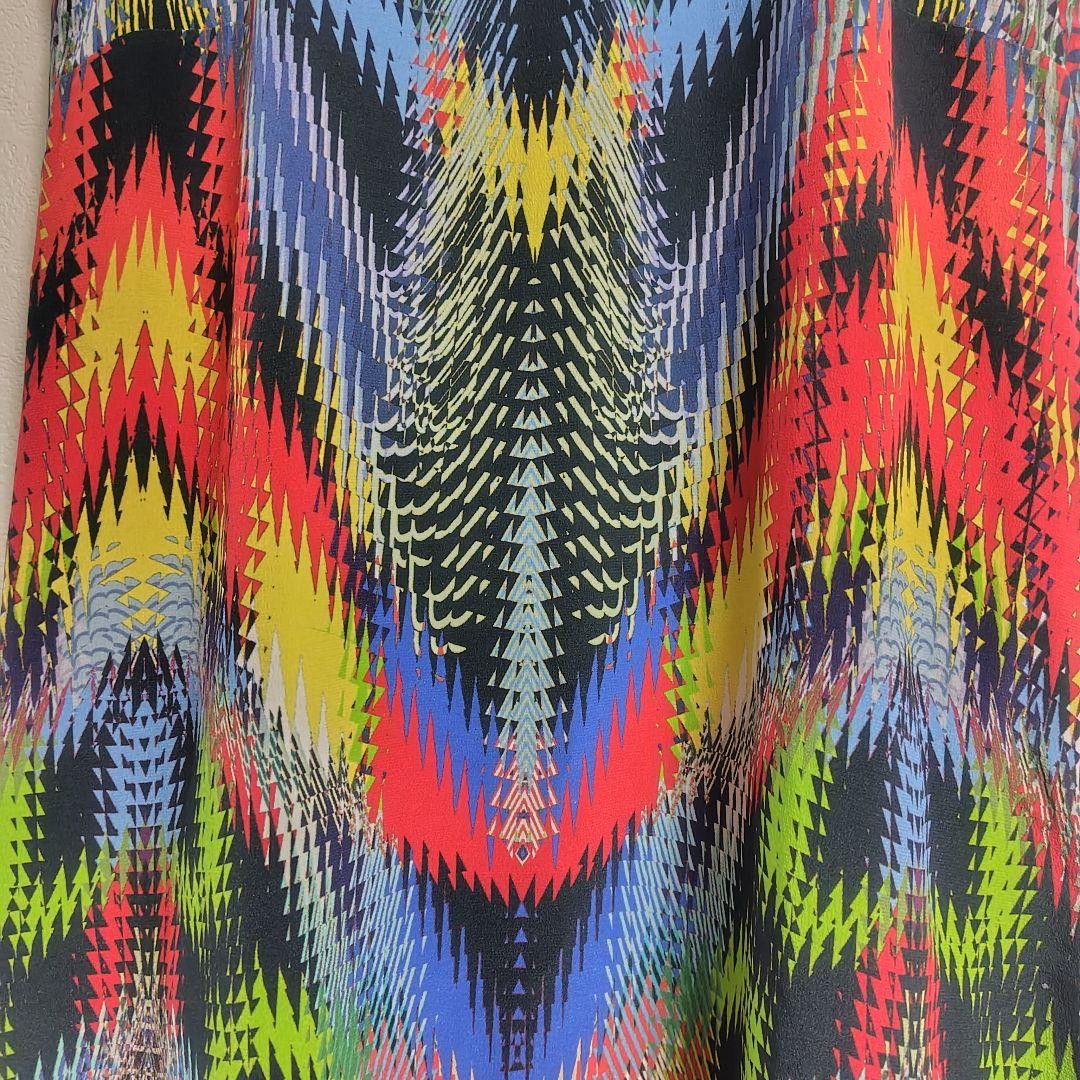 Good condition M MISSONI Geometric pattern knee l… - image 6