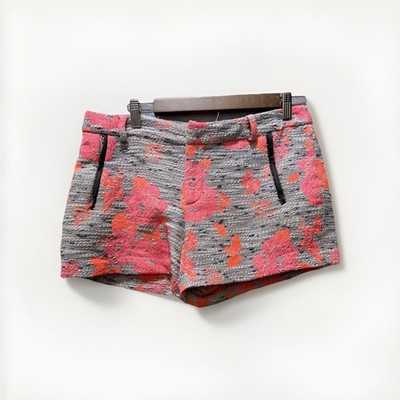 Anthropologie Womens Nomad Morgan Carper Tweed Gardenside Shorts Sz 6 Boho Luxe