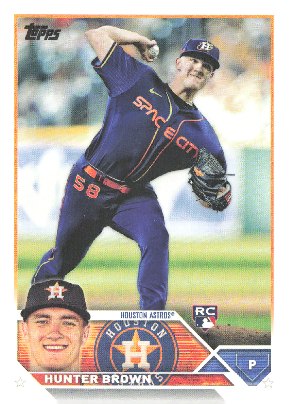 2023 Topps Series 1 - Hunter Brown #111 (RC) Astros
