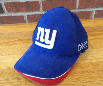 VINTAGE REEBOK NFL AUTHENTIC PRO LINE NEW YORK GIANTS STRAPBACK HAT ONE SIZE