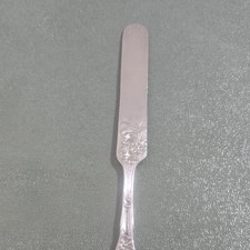 Rogers & Edwards Sterling Silver (.925) Floral Handle Knife Decorative Design