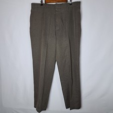 Vintage Levis Action Slacks Pants Mens 40x32 Brown 100 -Dacron Polyester 90's