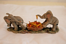 Tuskers elephant ornaments 'Fruit Cocktail' in Mint condition. No Box.