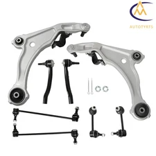 8PCS Front Lower Control Arm Outer Tierod Sway Bar Link Kit For 2009-2014 Maxima