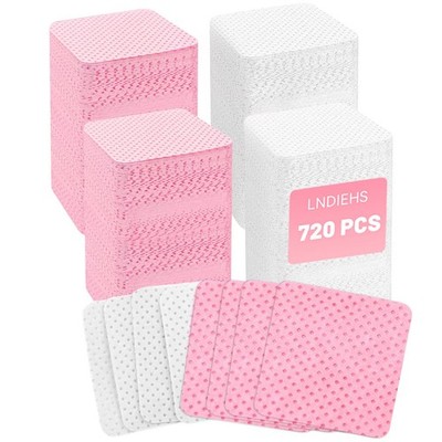 720 Pcs Lint-Free Nail Wipes for Polish Removal, Gel Nails, Eyelash Extensions