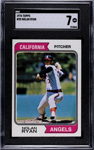 Nolan Ryan 1974 Topps #20 (SGC 7) Awesome Card !!!!