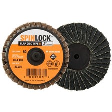 WALTER SURFACE TECHNOLOGIES 801WD0 PK 10 Flap Disc,Threaded Hole,3" dia,Dark Gre