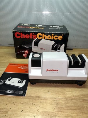 Chefs Choice Professional 110 Diamond Hone Electric Knife Sharpener 3-Stage USA