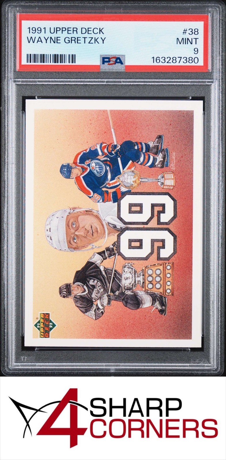 1991 UPPER DECK #38 WAYNE GRETZKY HOF PSA 9