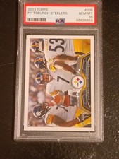 2013 Topps Mini Black #105 Pittsburgh Steelers Team PSA 10 GEM MINT