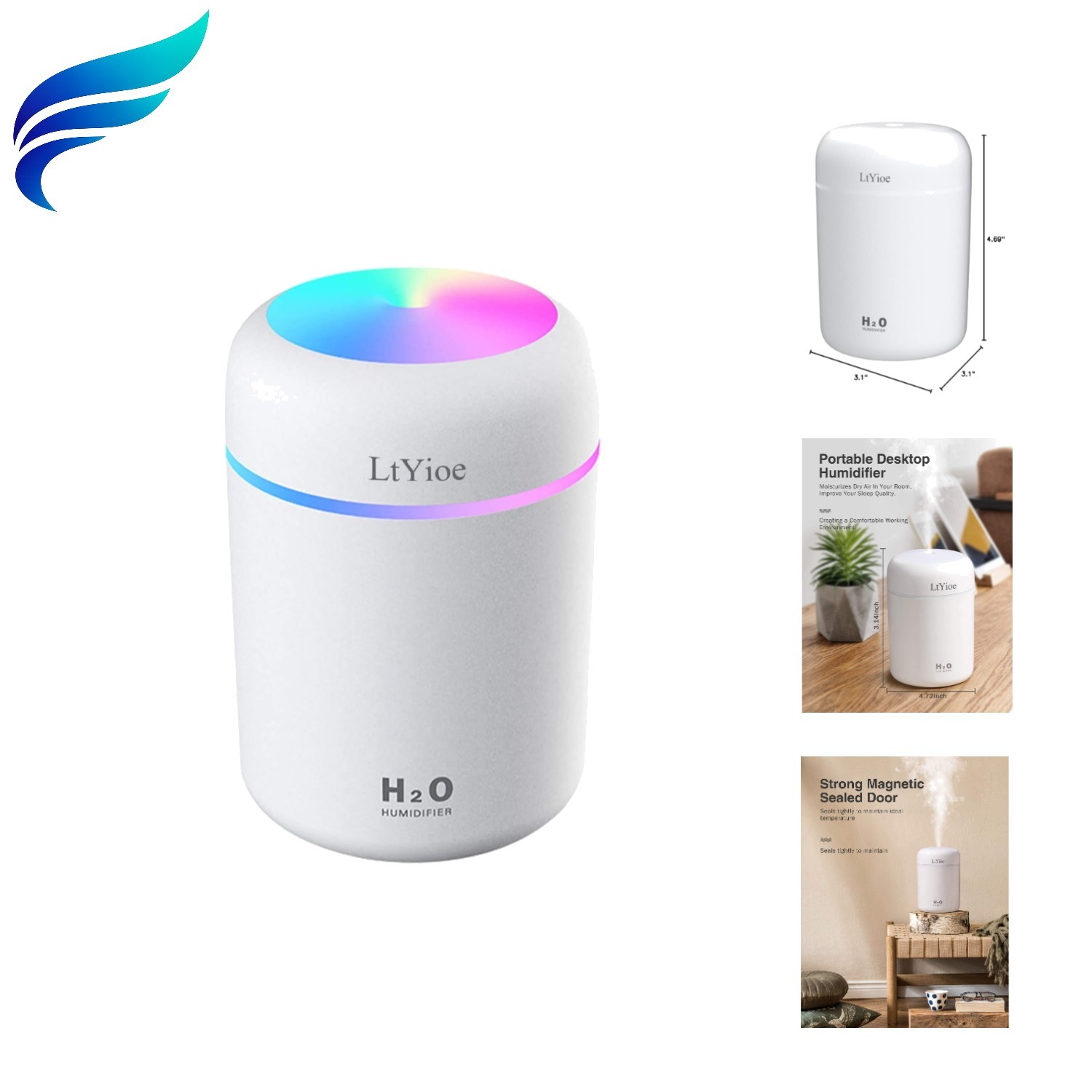 With Color Light & Night Safety Feature - White