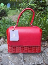 Boschi Bag Women s Red Purse Top Handle, Deta...