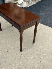 Mahogany Piano Bench Round Fluted Legs With Music Storage