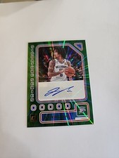 2023-24 Panini Donruss Jaylin Williams Signature Series Green Auto /75 SS-JOC ZK