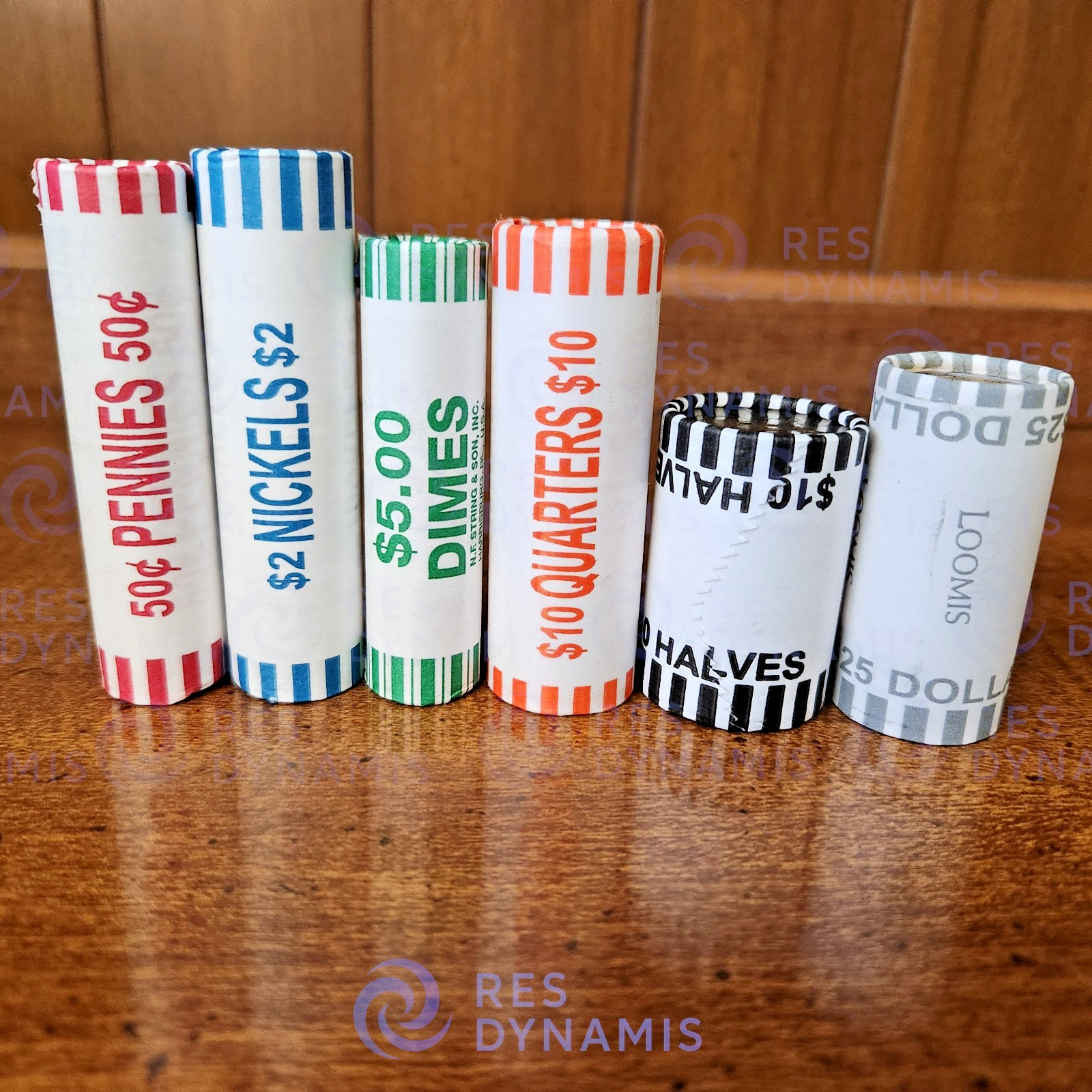 🔥Bank Sealed  1 Roll of Every U.S. Coin Denomination – 225 Coins ($52.50FV) ‼️