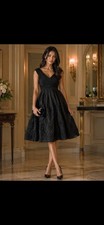 Woman  s Black Formal Dress Size 4 Made By Adrianna PaPell where embroidered 198