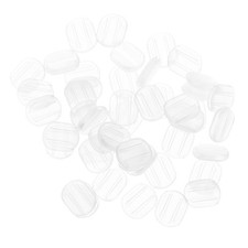 40Pcs Reusable Transparent Clip on Earring Pads Comfortable Cushion Replacement