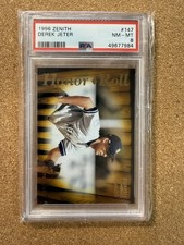 1996 Pinnacle Zenith Derek Jeter Honor Roll #147 Yankees PSA 8