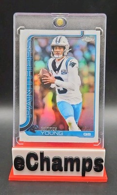 2025 Topps Chrome Bryce Young #40 White Refractor /30 Colormatch SSP Panthers