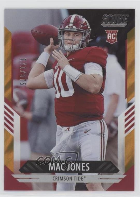 2021 Score Rookies Lava 171/575 Mac Jones #306 Rookie RC 0bt4