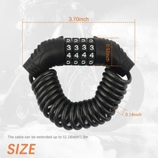 Motorcycle Helmet Lock. Anti Theft- Multipurpose Motorcycles and Bicycles Lock