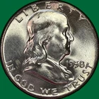 1958-D Franklin Half Dollar Brilliant Uncirculated BU Coin #42084
