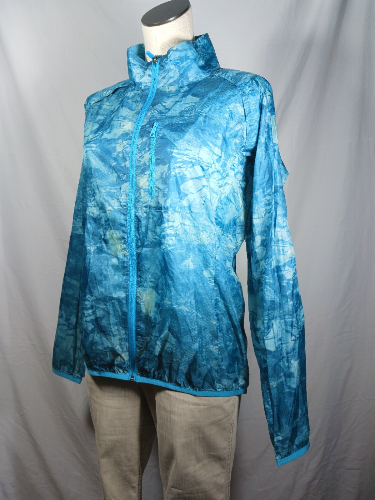 Merrell Selectwind Windbreaker Jacket Blue-Green … - image 3