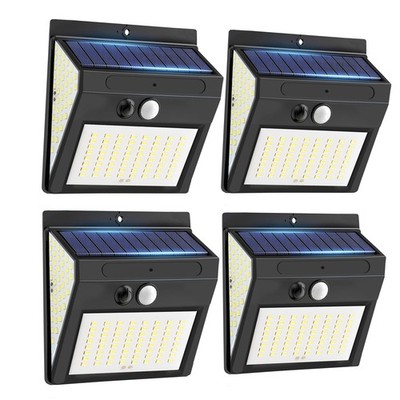 144 LED Solar Powered PIR Motion Sensor Lights Outdoor Garden Security Wall Lamp