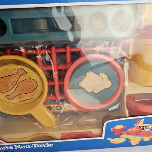 Vintage Cook-N-Serve Play Kitchen Set, 9 Piece, Stove Frying Pan Utensils Teacup - Picture 3 of 7