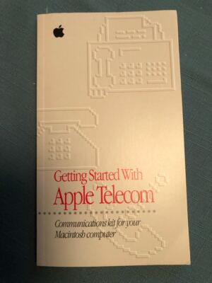 Manual: Getting Started With Apple Telecom.  Comm kit for your Mac Computer